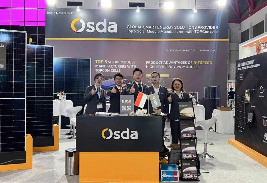 Keep chasing light and focus on Indonesia | Osda makes a wonderful appearance at 2023 Indonesia International Solar Energy Exhibition
