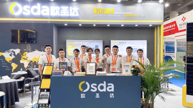 Focusing on Guangzhou, Gaining Potential for TOPCon | Osda Appears at 2023 World Solar Photovoltaic and Energy Storage Industry Expo