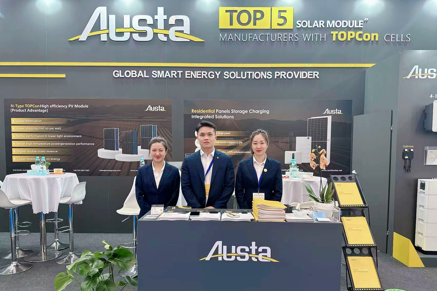 Austa Shines at the 2024 Netherlands Solar Solutions International