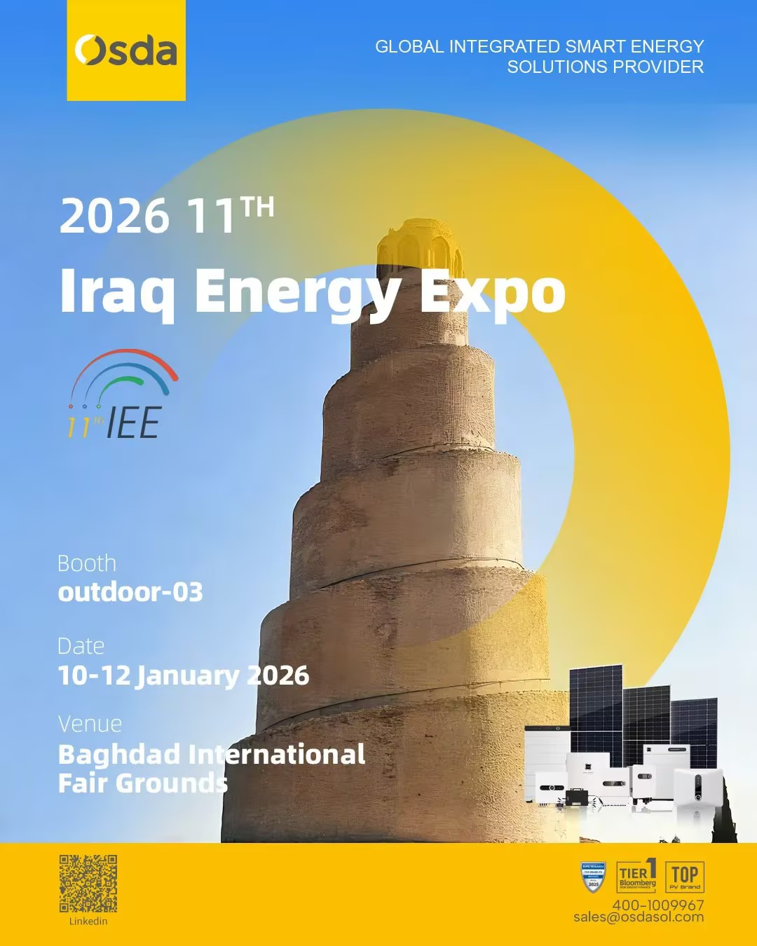 Roadshow Tour &middot; Exhibition Preview | Osda Solar Meets You at the 11th Iraq Power & Energy Exhibition